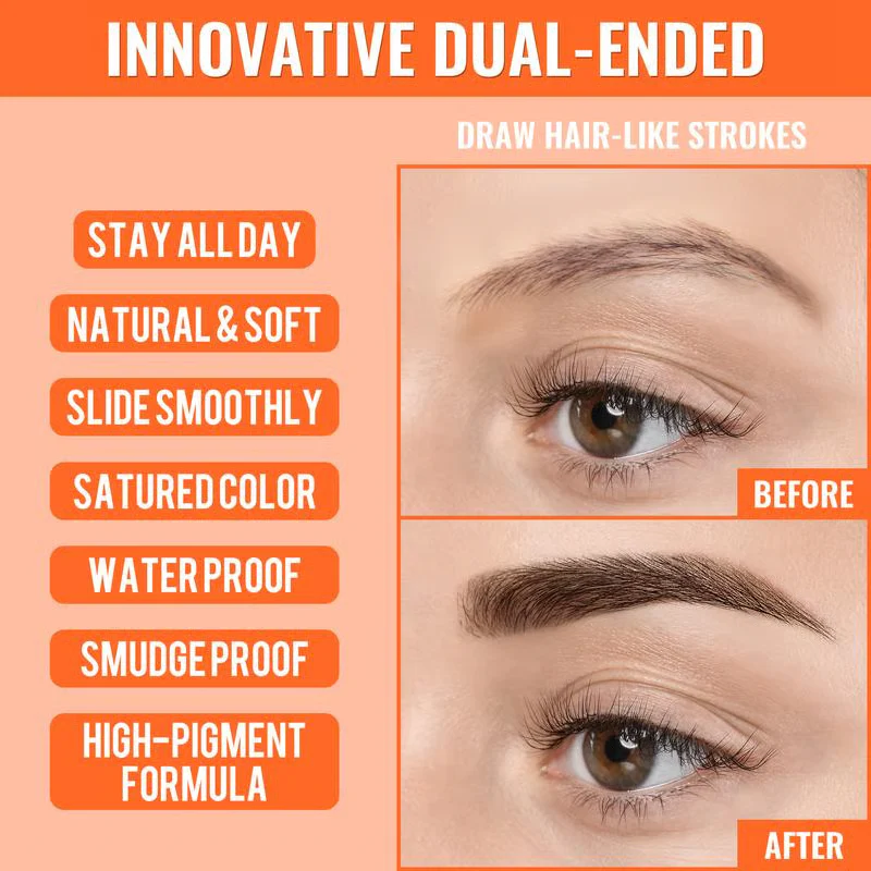 🎁Buy 1 Get 1 Free🔥 4D Brow Pen – For Natural, All-Day Eyebrow & Eyeliner Perfection! 💁‍♀