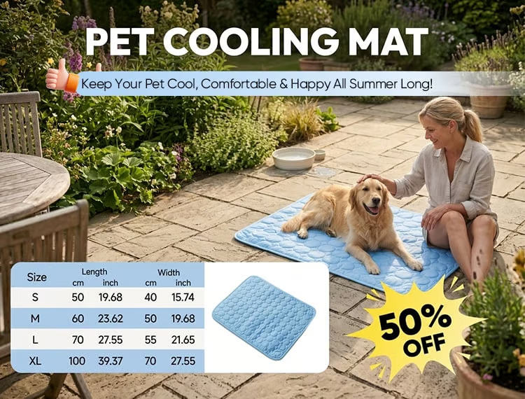 🔥🔥Hot Sale 🧊Dog Cooling MatInstant coolness! Cooling pads can prevent dangerous heat stress.