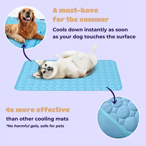 🔥🔥Hot Sale 🧊Dog Cooling MatInstant coolness! Cooling pads can prevent dangerous heat stress.