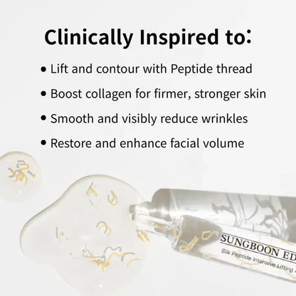 🔥 HOT SALE! ✨ Silk Lifting Peptide Ampoule – Korean Anti-Aging Serum for Instant Wrinkle Reduction & Plumping Results! 💧
