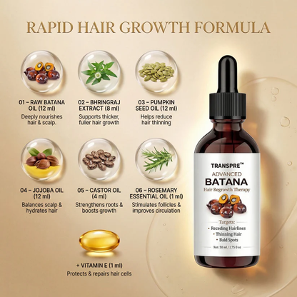 🔥LAST DAY 50% OFF!! ROSERUNE™ Advanced Batana Hair Regrowth Therapy✨