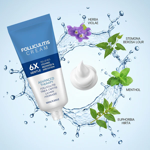 ✨[Top Choicelover 10k+🏆 Sold🏅] FolliculitisSoothing Cream - Organic Gentle BotanicalFormula for Scalp Face & Body Advanced Formula-8SA8